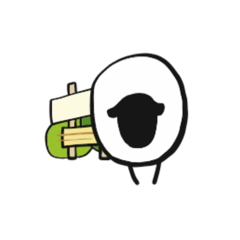 [LINEスタンプ] 大人も使えるじみー牧場(羊・吹き出し風)