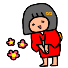 [LINEスタンプ] 元気いっぱい座敷わらしちゃん