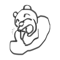 [LINEスタンプ] 気のいいクマたち
