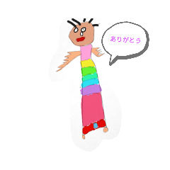 [LINEスタンプ] ノコギリ羽根