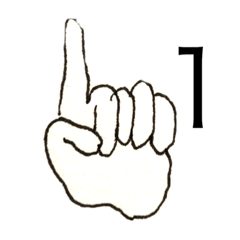 [LINEスタンプ] 指で数字スタンプ