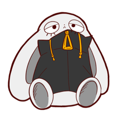 [LINEスタンプ] うさぎのかずま