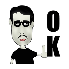 [LINEスタンプ] 洒落系不細工雰囲気男子