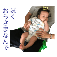 [LINEスタンプ] うちのおうさま