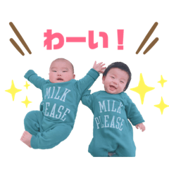 [LINEスタンプ] あっくん＆みったんの日常