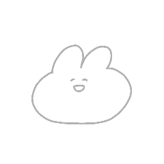 [LINEスタンプ] うさちゃんのかお