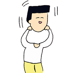 [LINEスタンプ] 角刈りの かっくん