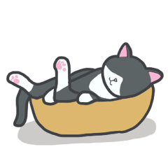 [LINEスタンプ] はちわれねこの日常