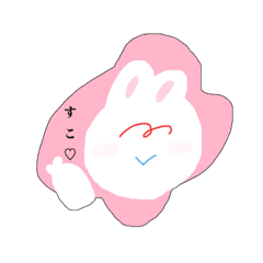 [LINEスタンプ] nichijo usagi