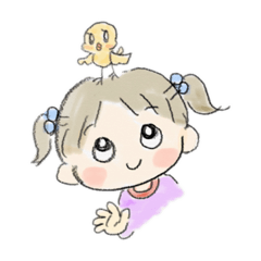 [LINEスタンプ] とりさんとおんなのこ。