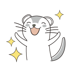 [LINEスタンプ] 表情豊かなフェレットスタンプ！
