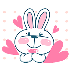 [LINEスタンプ] 私たちのような愛らしい"私ウサギ"です