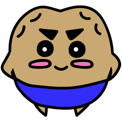 [LINEスタンプ] かわいいポテトクン