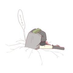 [LINEスタンプ] 埋まる絢