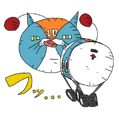 [LINEスタンプ] ネコロボ