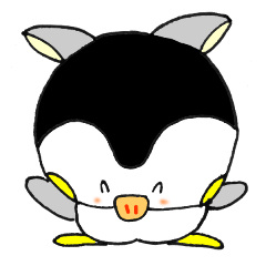 [LINEスタンプ] 豚とペンギン