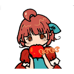 [LINEスタンプ] 林檎ちゃんの日常スタンプ