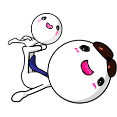 [LINEスタンプ] 親子でうごくあぽ、その2