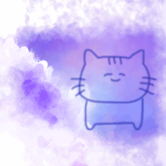[LINEスタンプ] 消えない透明、nyanko