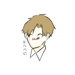 [LINEスタンプ] カッターシャツの男子