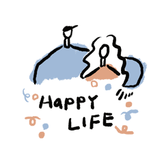[LINEスタンプ] HAPPY LIFE COUPLE