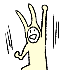 [LINEスタンプ] ほどほど系うさぎ