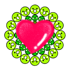 [LINEスタンプ] ピースくん集合