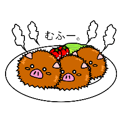 [LINEスタンプ] トンカツの豚