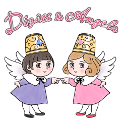 [LINEスタンプ] ディギティ＆アンジェラ