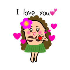 [LINEスタンプ] Hula cocoちゃんスタンプ3